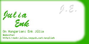 julia enk business card