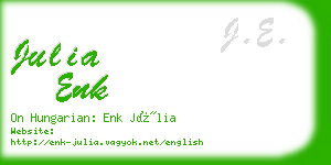 julia enk business card